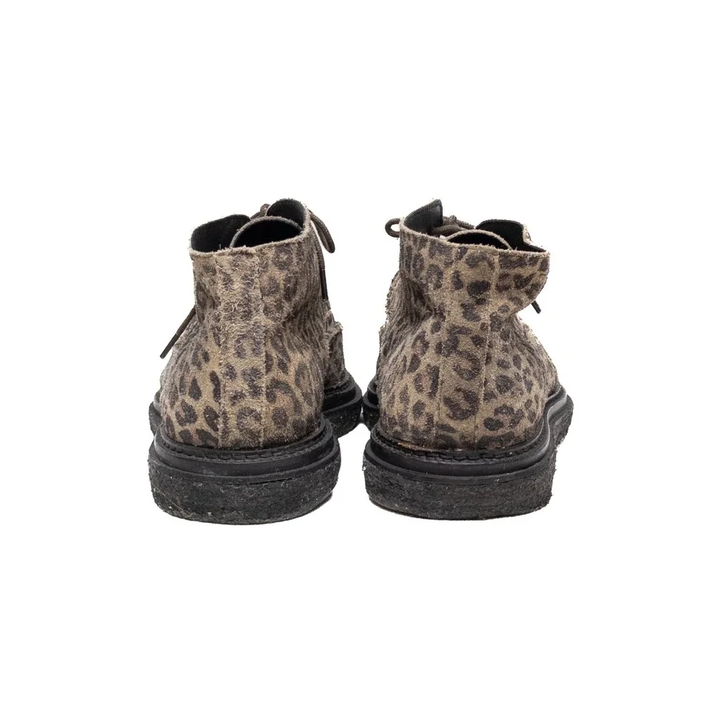 AllSaints Men's Leopard Print Desert Boots – EU 43 / US 10 / UK 9‎